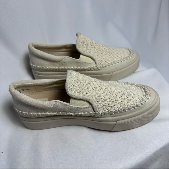 Dolce Vita Cream Woven Slip-On Sneakers Saydi women’s size 6.5 - Picture 7 of 8
